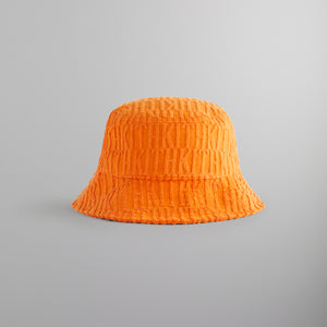 UrlfreezeShops Dawson Terry Monogram Camper Bucket Hat - Clementine