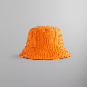 UrlfreezeShops Dawson Terry Monogram Camper Bucket Hat - Clementine