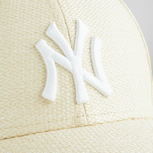 Kith & New Era for the New York Yankees Raffia Fitted Cap - Sandrift