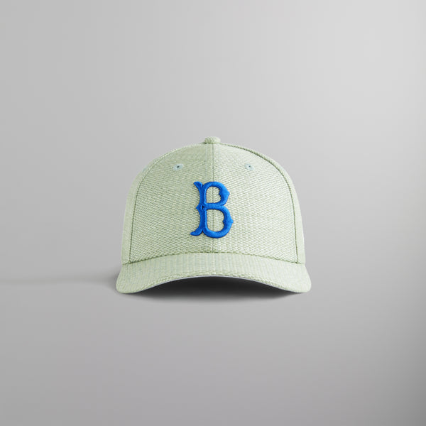 Kith u0026 New Era for the Brooklyn Dodgers Raffia Fitted Cap - Tranquilit