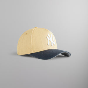 Kith & New Era for the New York Yankees Raffia 9FORTY A-Frame Snapback - Sandrift