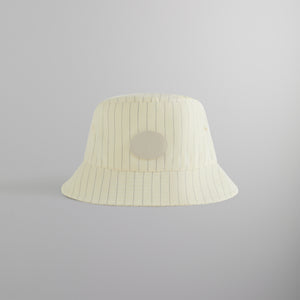 UrlfreezeShops Striped Tropical Wool Dawson Bucket Hat - Sandrift