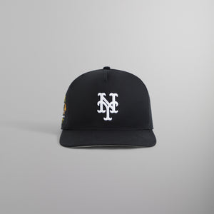 Champion embroidered-flag cotton cap New York Mets Hitch Snapback - Black