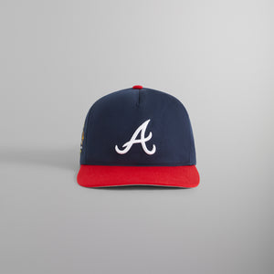 Champion embroidered-flag cotton cap Atlanta Braves Hitch Snapback - Nocturnal