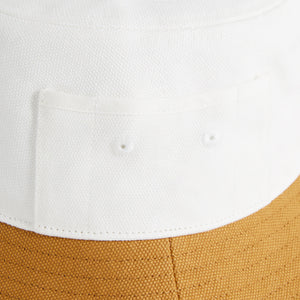 Erlebniswelt-fliegenfischenShops Pleasures leaf-print cotton cap Two Tone Canvas Dawson Bucket Hat - Sandrift