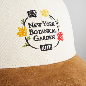 Kith for New York Botanical Garden Twill Aaron Cap With Suede Brim - Sandrift