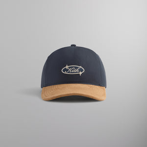 Kith Bay Low Profile Pinch Crown Snapback With Suede Brim - Nocturnal