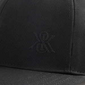 Kith Chain Stitch Crest Aaron Cap - Black