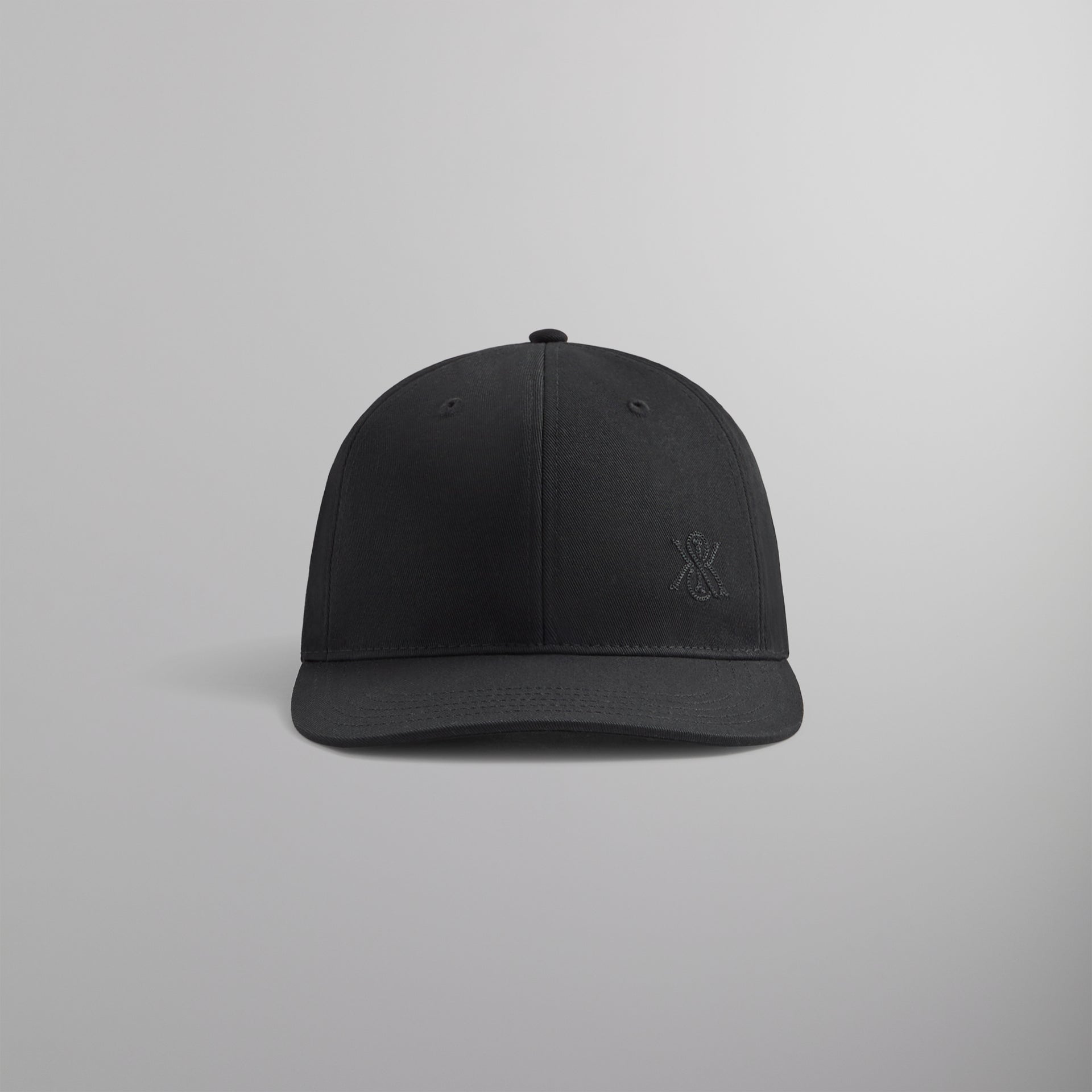 Kith Chain Stitch Crest Aaron Cap - Black