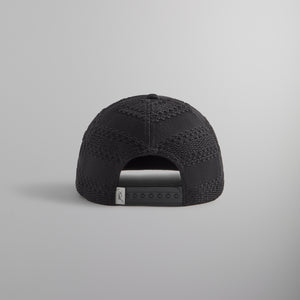 UrlfreezeShops Striped Ladder Lace Poly Foam Trucker - Black