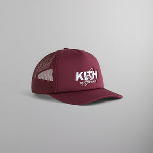 Kith NY to the World Nolan Trucker Hat - Magma