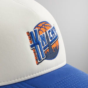 Kith & New Era for the New York Knicks 9FORTY A Frame Trucker Hat - Royal