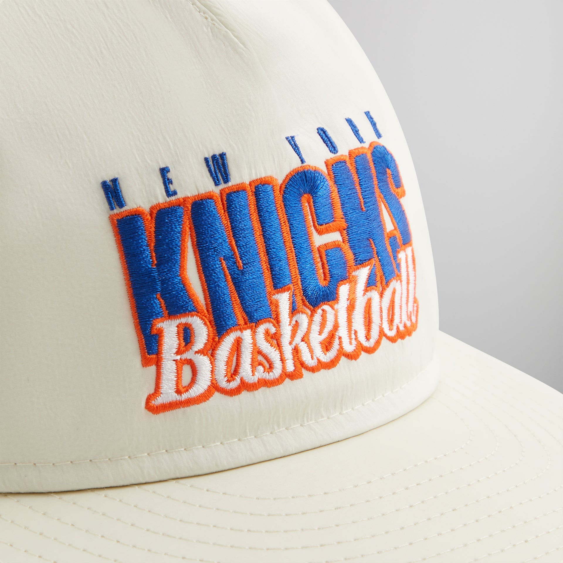 Kith & New Era for the New York Knicks Wrinkle Nylon 9FIFTY Snapback - Sandrift