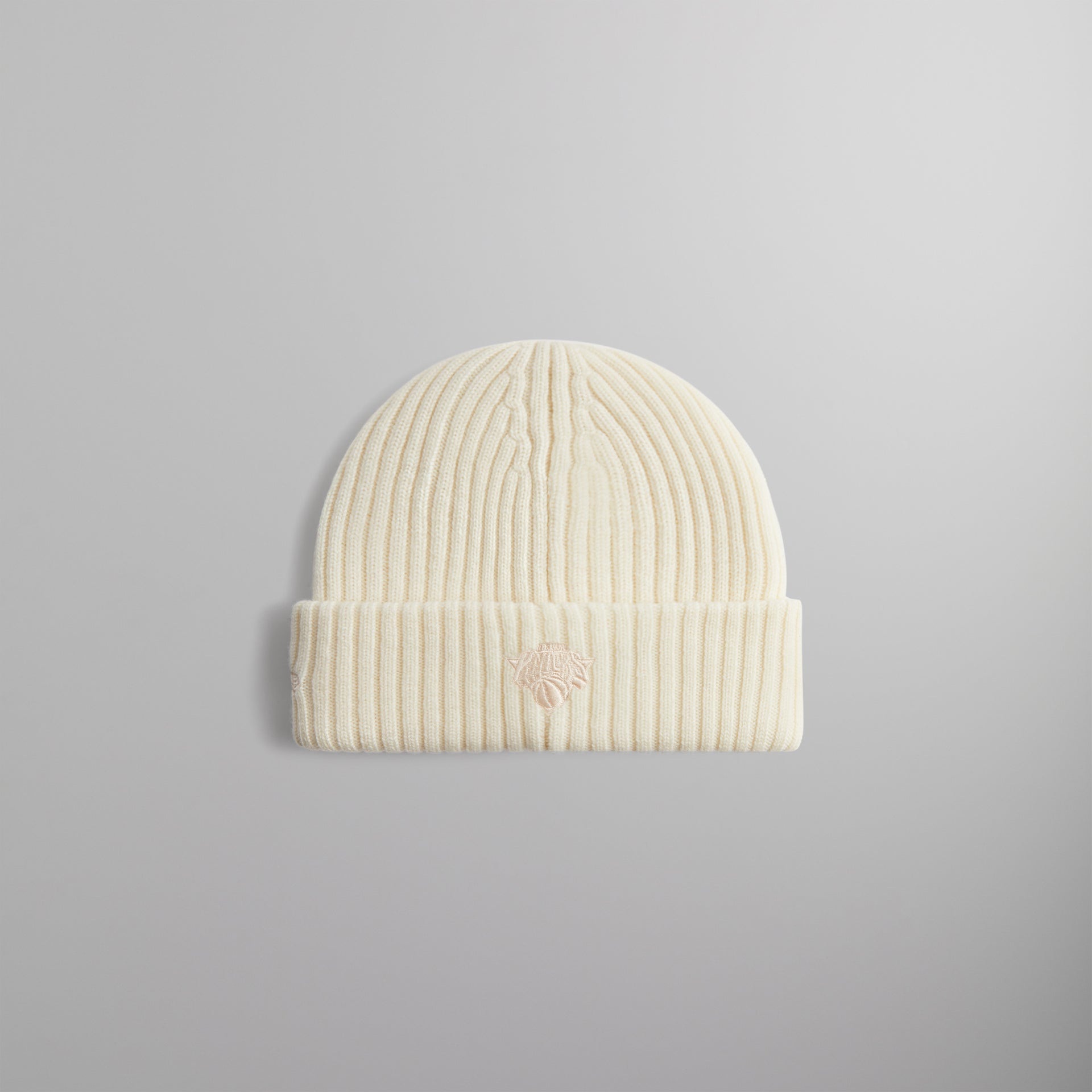 Kith for the New York Knicks Logo Beanie - Sandrift