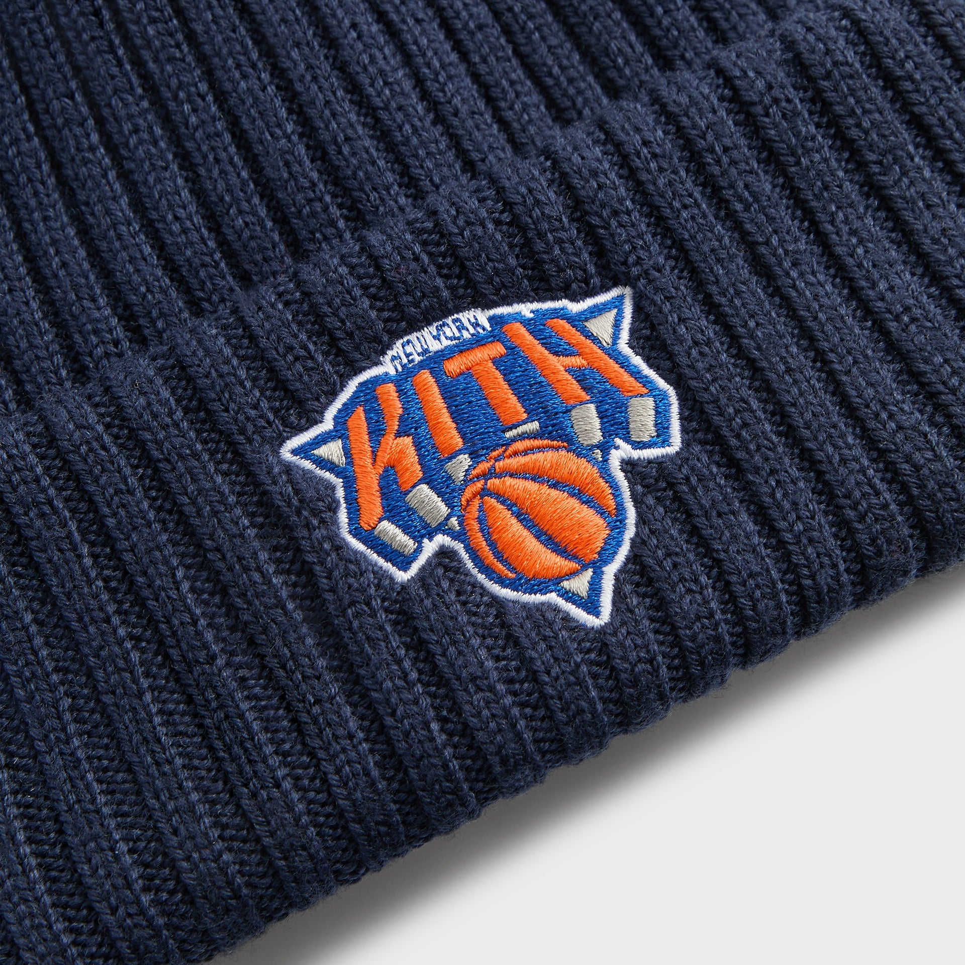 Kith for the New York Knicks Superman Logo Beanie - Nocturnal