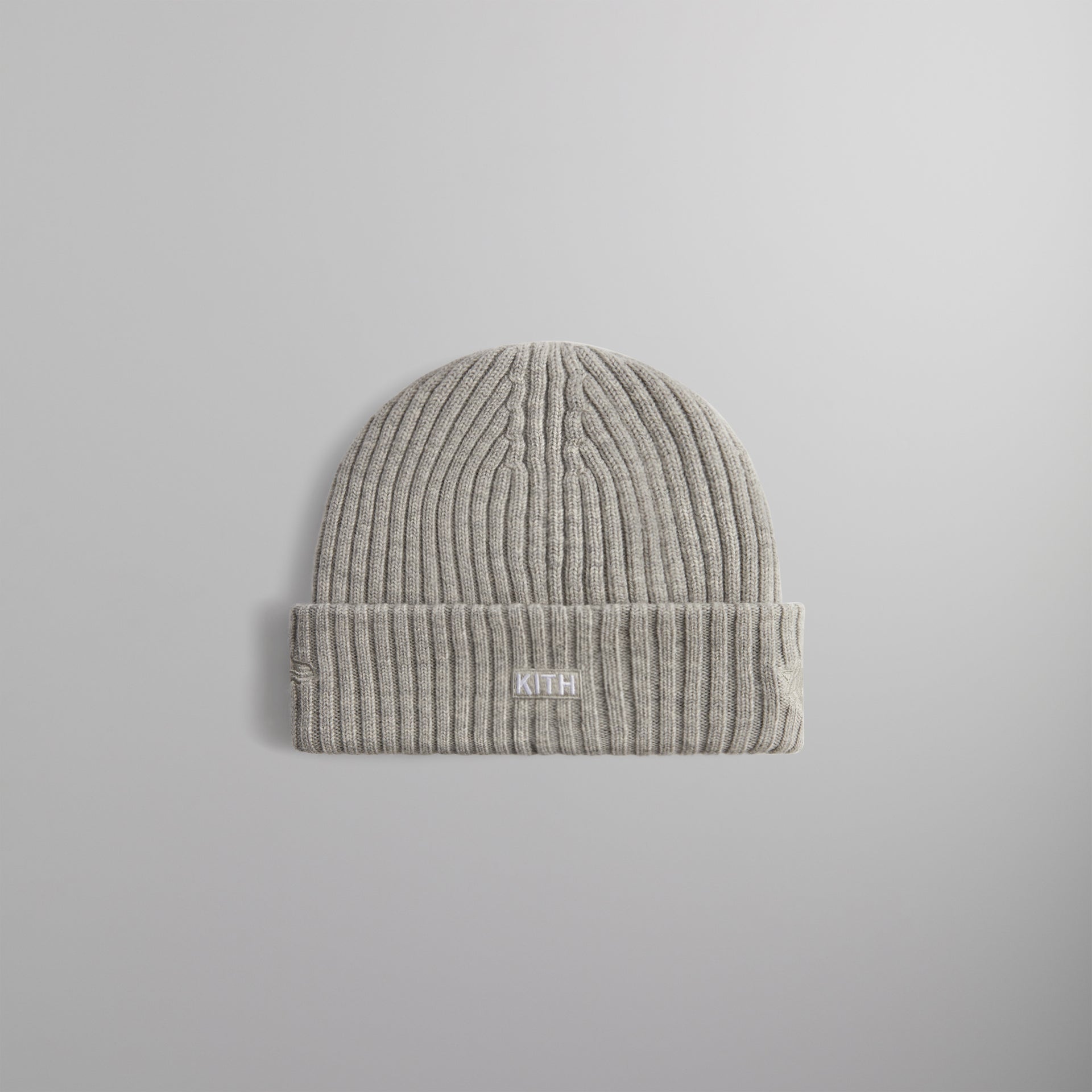 Kith & New Era for the New York Knicks Logo Beanie - Light Heather Grey