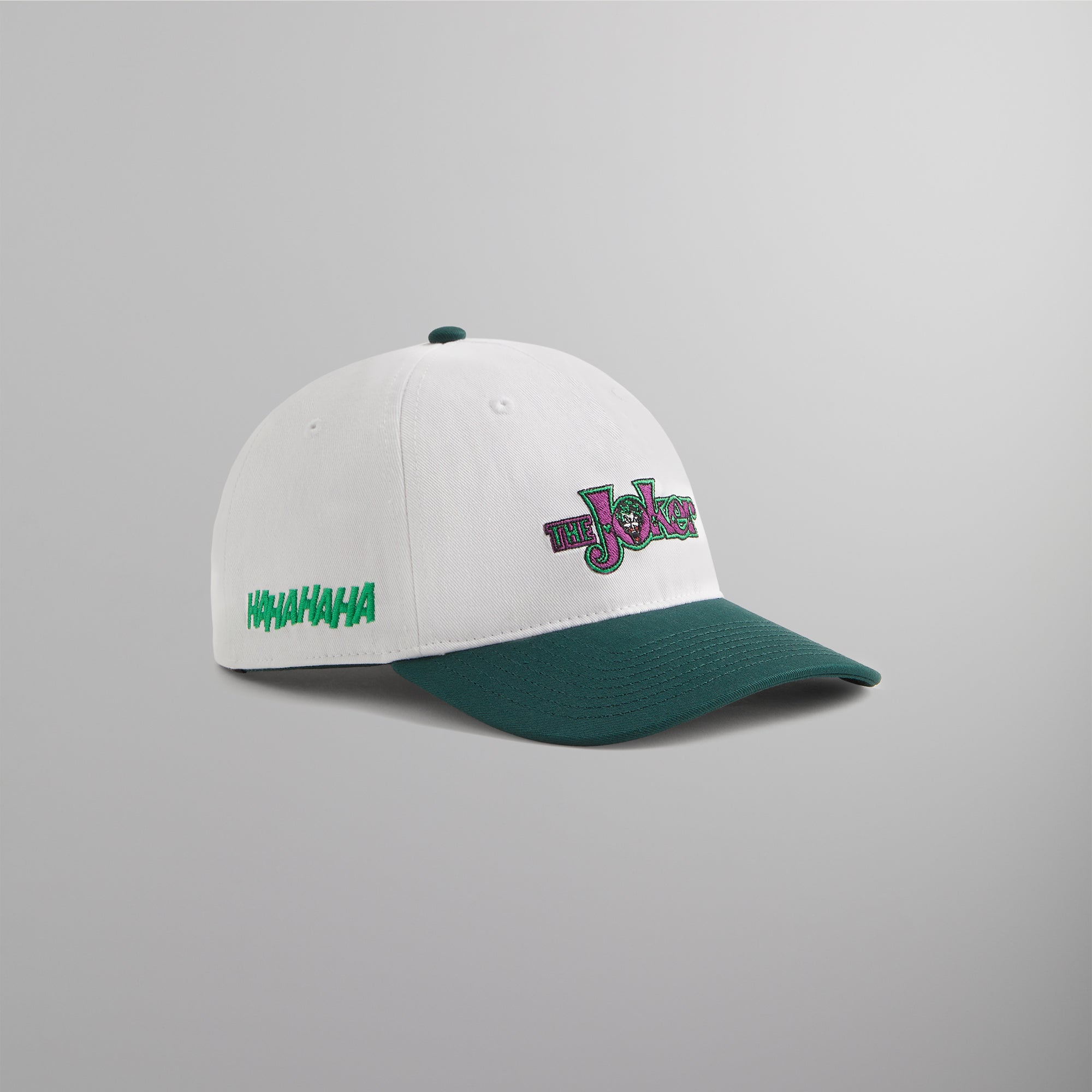Batman | Kith Joker Twill Low Pinch Crown Snapback - White Batman | Kith Joker Twill Low Pinch Crown Snapback - White