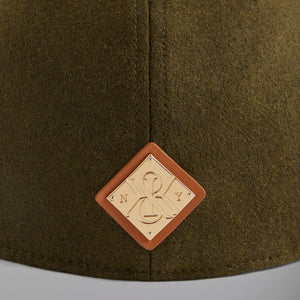 Kith for '47 K&K Diamond Plaque Unstructured Fitted Cap - Bronze Leaf