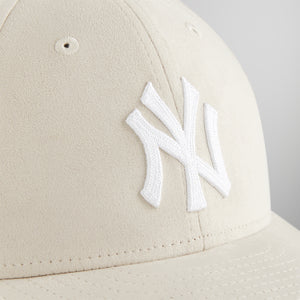 Kith & New Era for the New York Yankees Microsuede 59FIFTY Low Profile Fitted - Sandrift