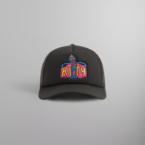 Kith for Sesame Street Super Grover Nolan Trucker Cap - Black