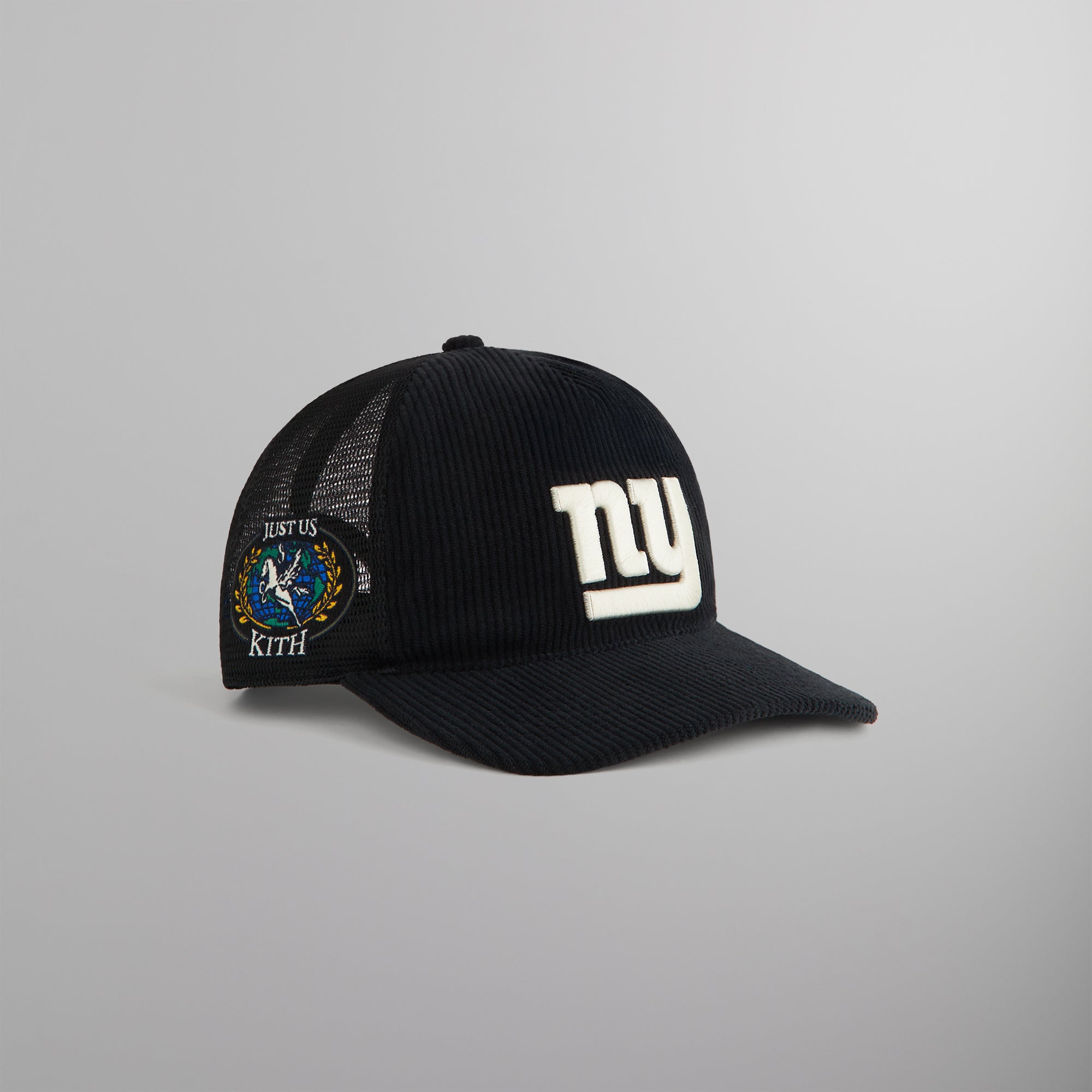 【KITH NYC】NYジャイアンツ コーデュロイ トラッカーキャップ Kith & '47 for the New York Giants Corduroy Trucker Hat - Black