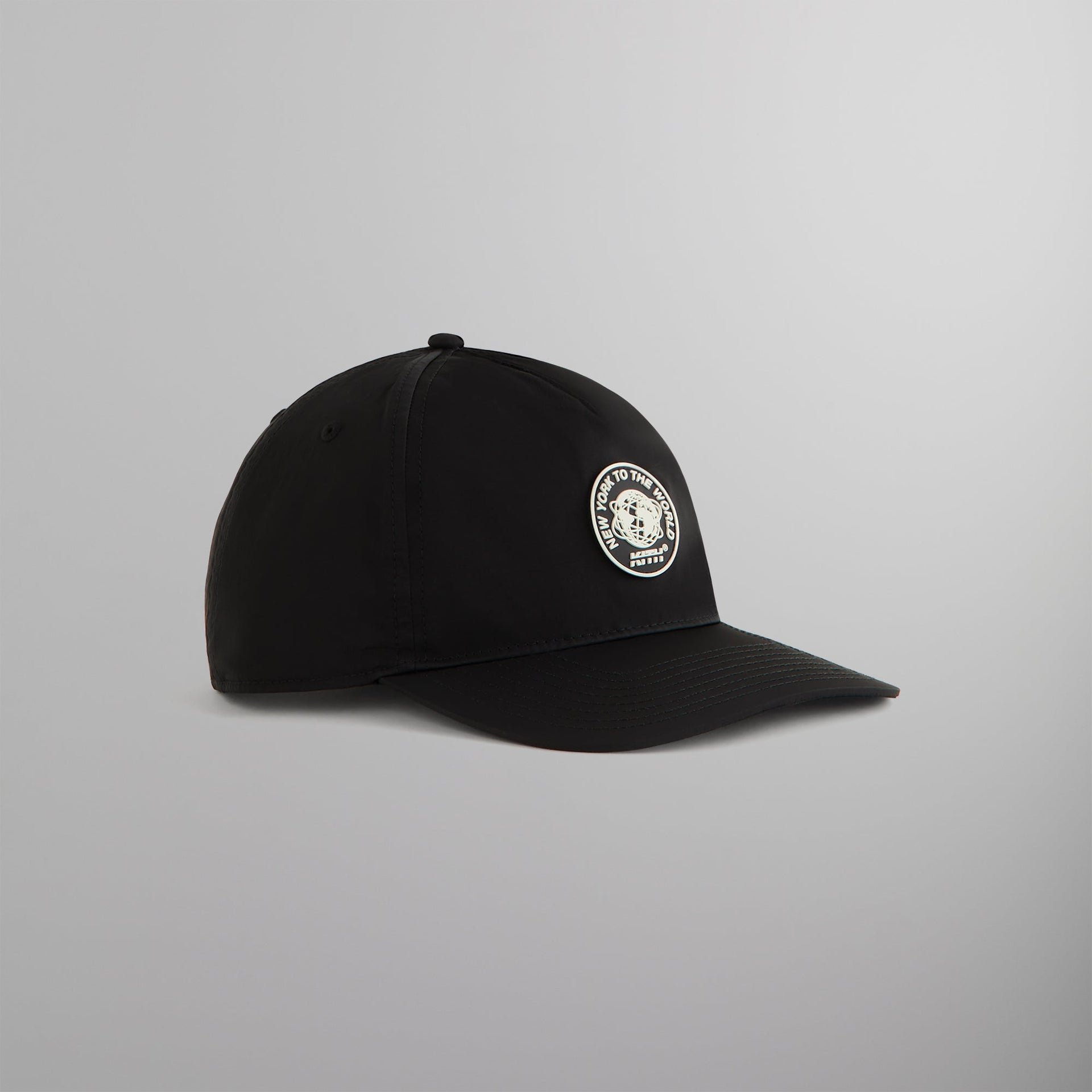 Kith Wrinkle Nylon Bay Low Pinch Crown Cap - Black PH