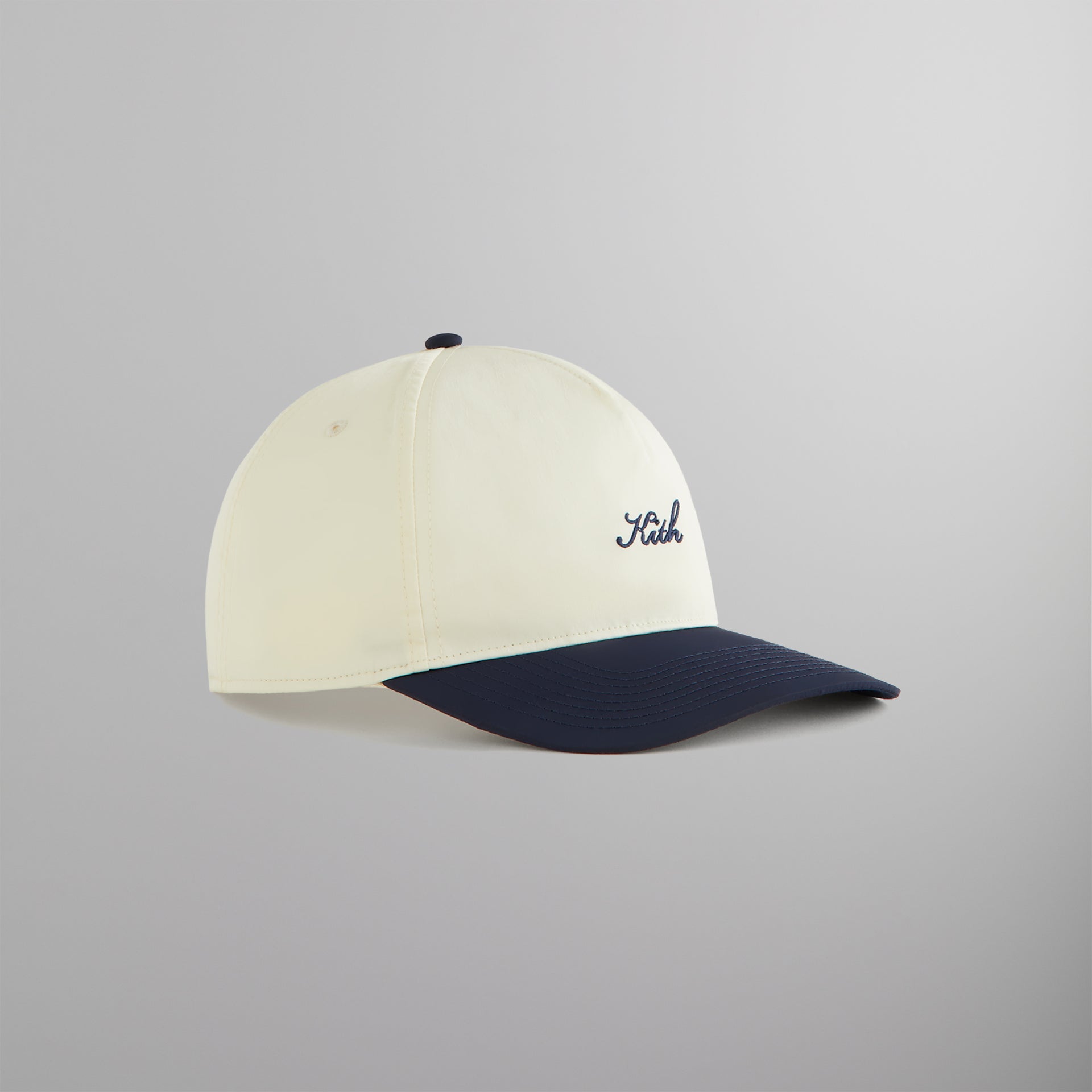 Kith Two Tone Wrinkle Nylon Bay Low Pinch Crown Cap - Sandrift