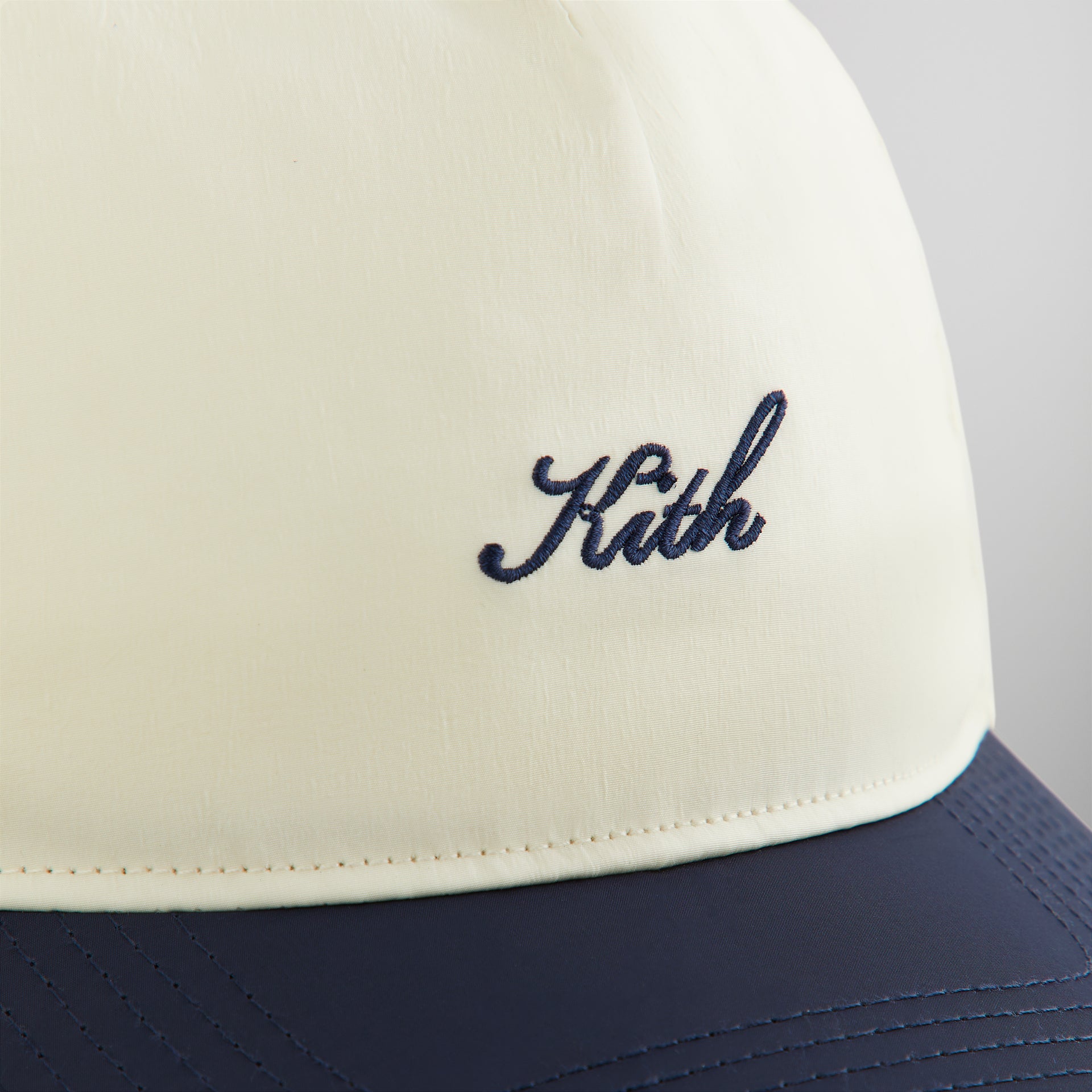 Kith Two Tone Wrinkle Nylon Bay Low Pinch Crown Cap - Sandrift