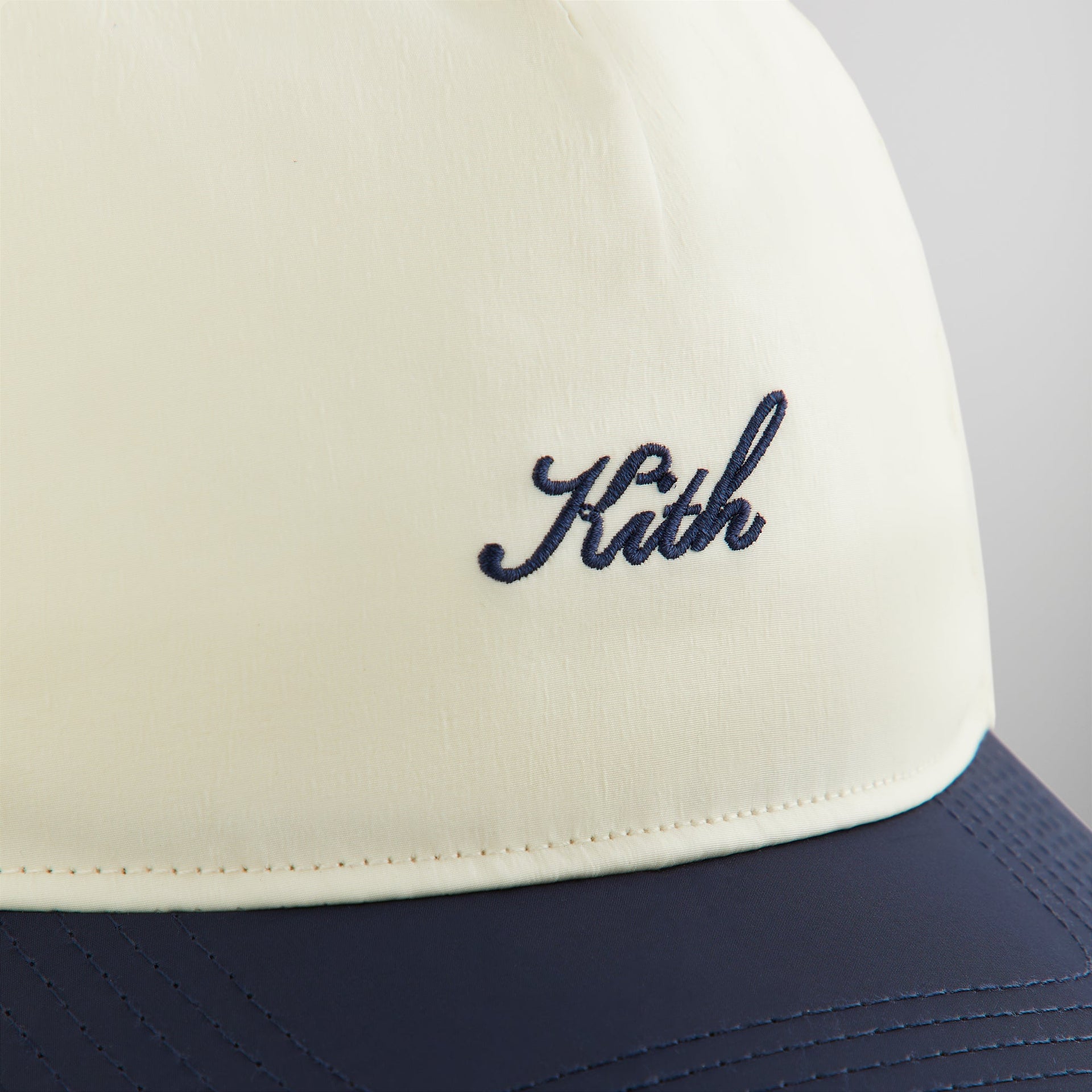 Kith Two Tone Wrinkle Nylon Bay Low Pinch Crown Cap - Sandrift PH