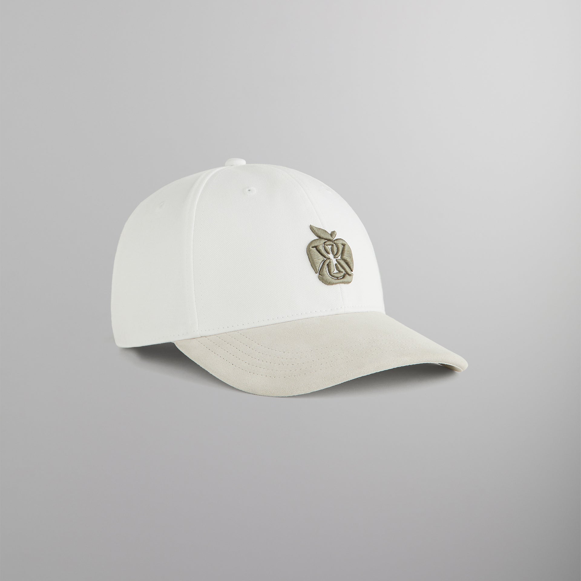 Kith Two Tone Suede Brim Aaron Classic Cap - White