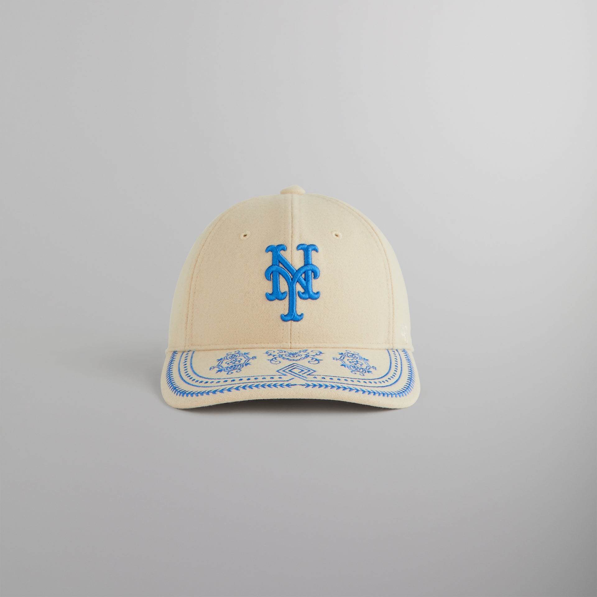 Kith & ‘47 for the New York Mets Embroidered Franchise LS Cap - Sandrift