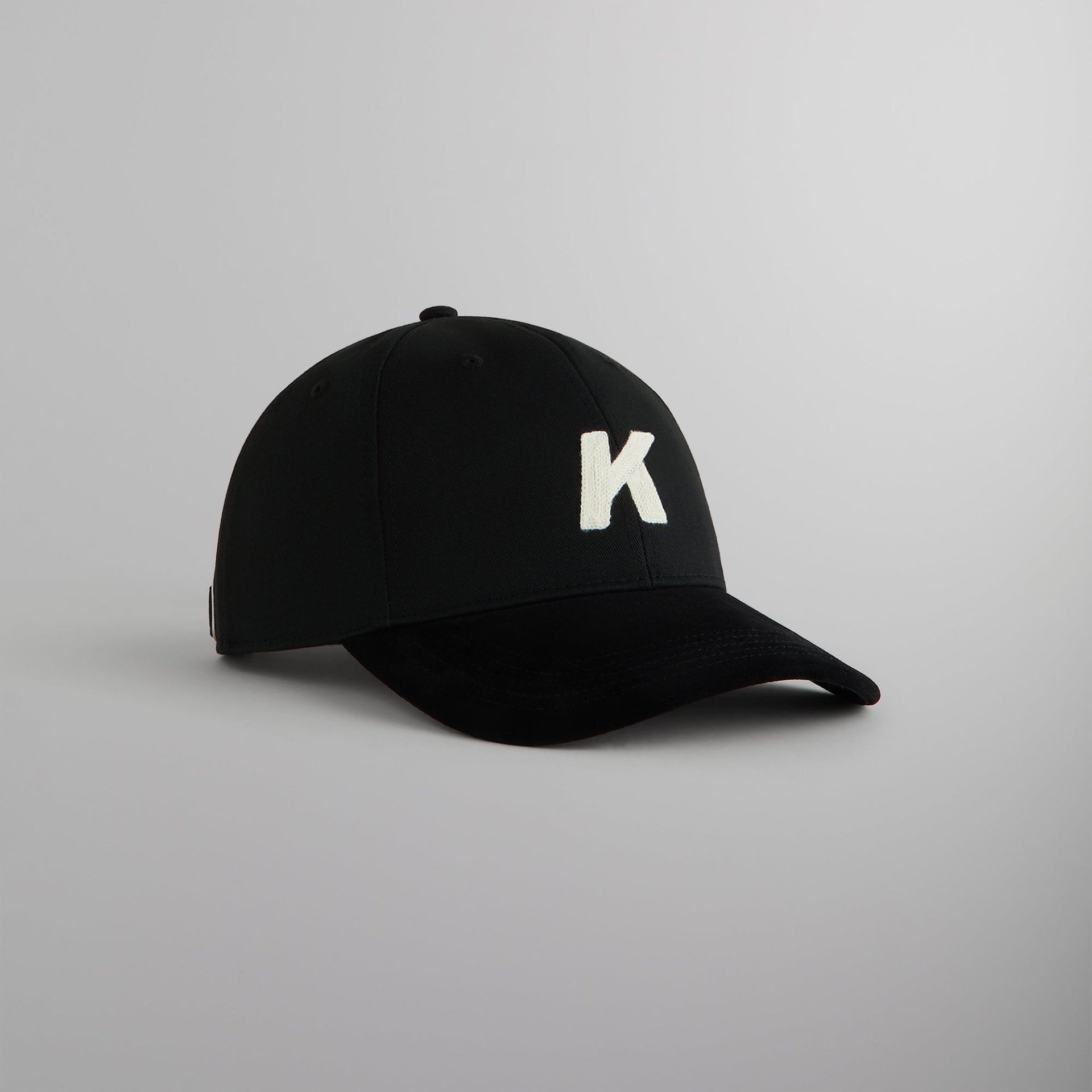 Kith Crochet K Aaron Classic Cap With Suede Brim - Black PH