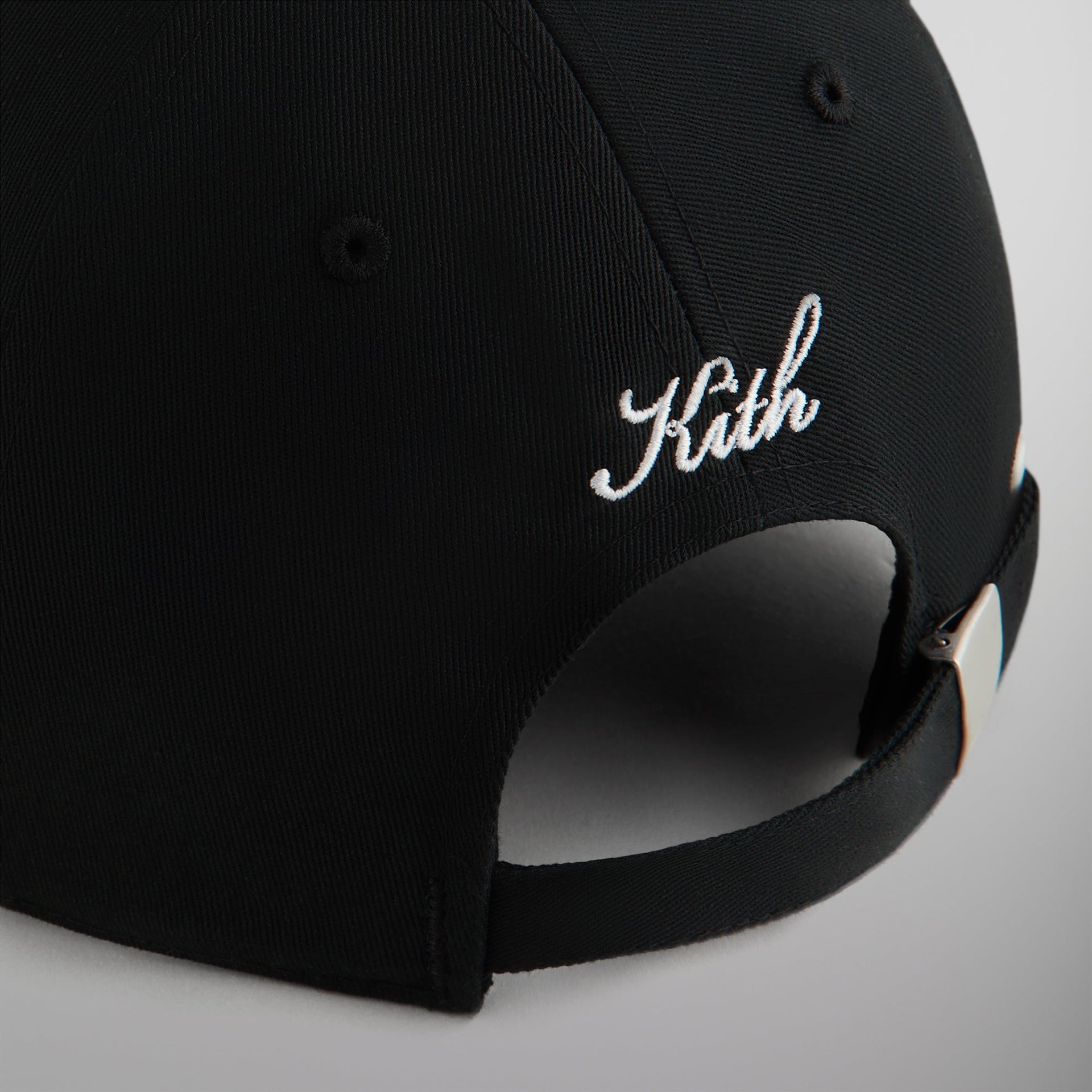 Kith Crochet K Aaron Classic Cap With Suede Brim - Black PH