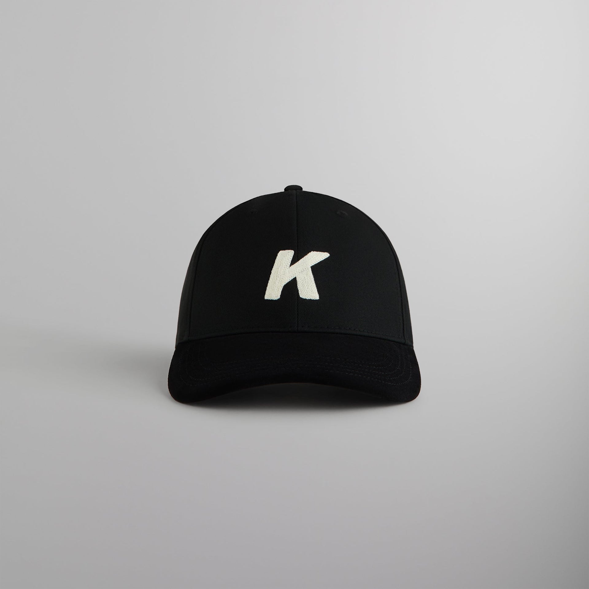 Kith Crochet K Aaron Classic Cap With Suede Brim - Black PH