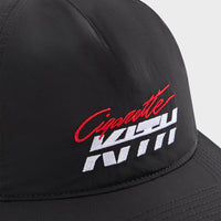 Kith for Cigarette Wrinkle Nylon Bay Speed Low Pinch Crown Snapback - Black
