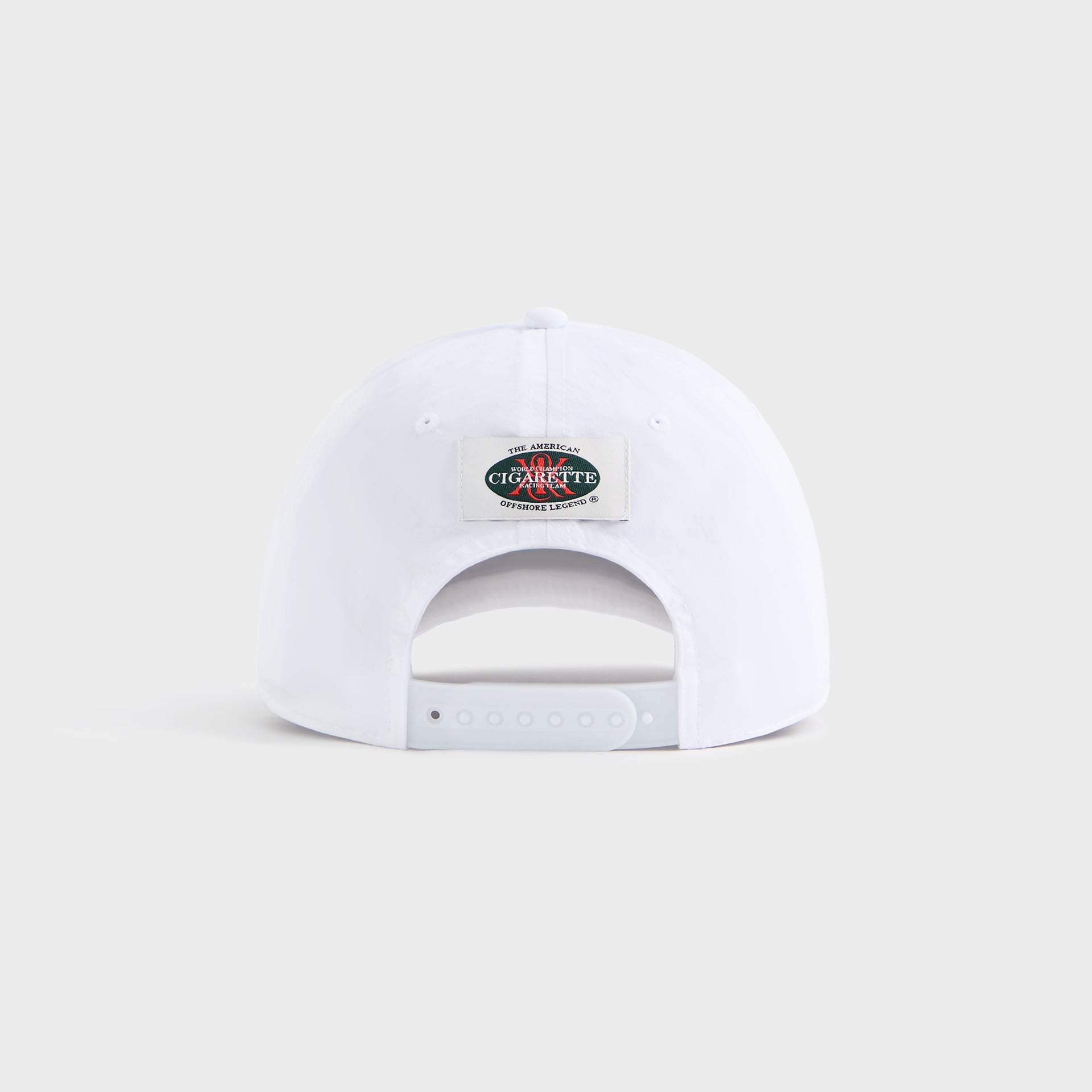 Kith for Cigarette Wrinkle Nylon Bay Speed Low Pinch Crown Snapback - White