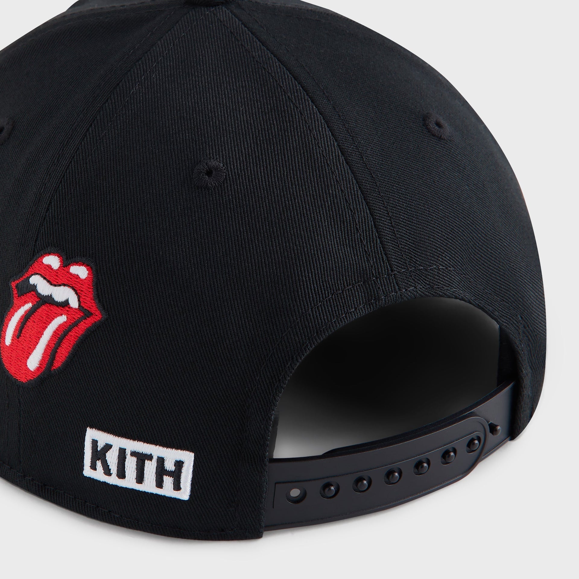Kith for The Rolling Stones Twill Bay Low Pinch Crown Hat - Black - PH