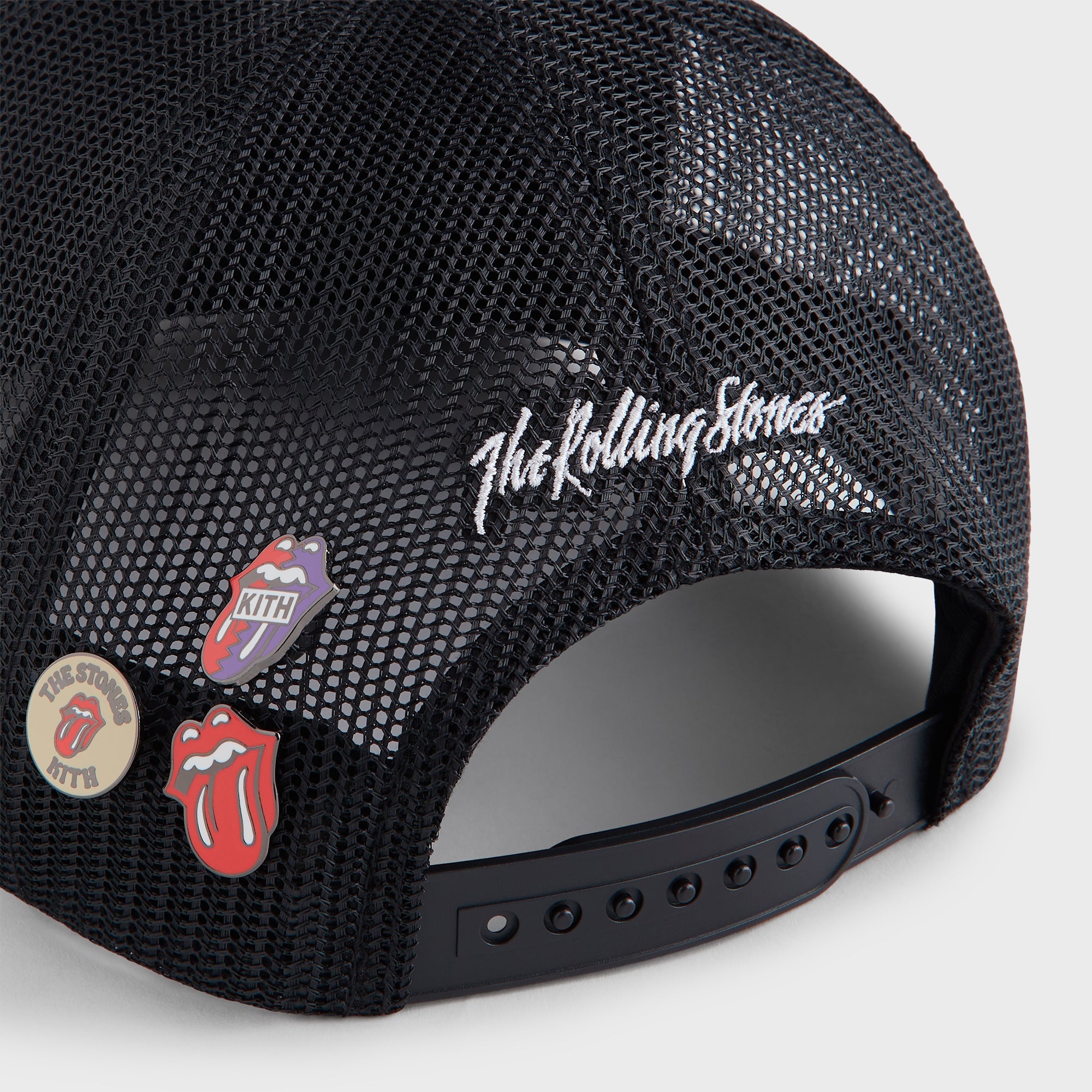 kith Rolling Stones キャップ supreme キャップ Kith for The Rolling Stones Nolan Trucker Hat - Black