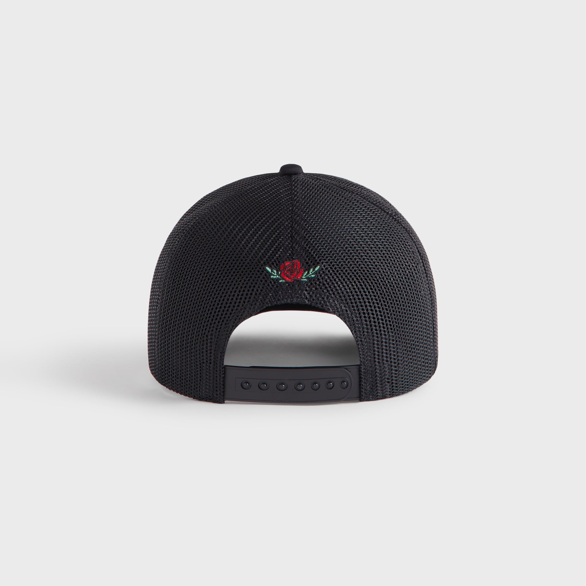 Kith Checkerboard Double Weave Nolan Trucker Hat - Black