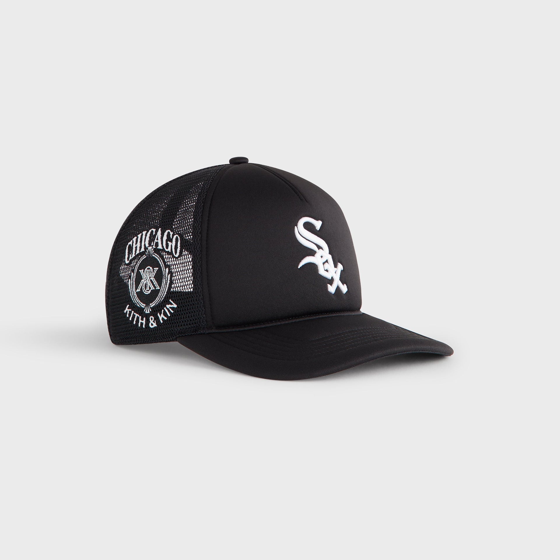 Chicago White Sox Black & Grey Snapback Hat - Adjustable Plastic Back Baseball Cap