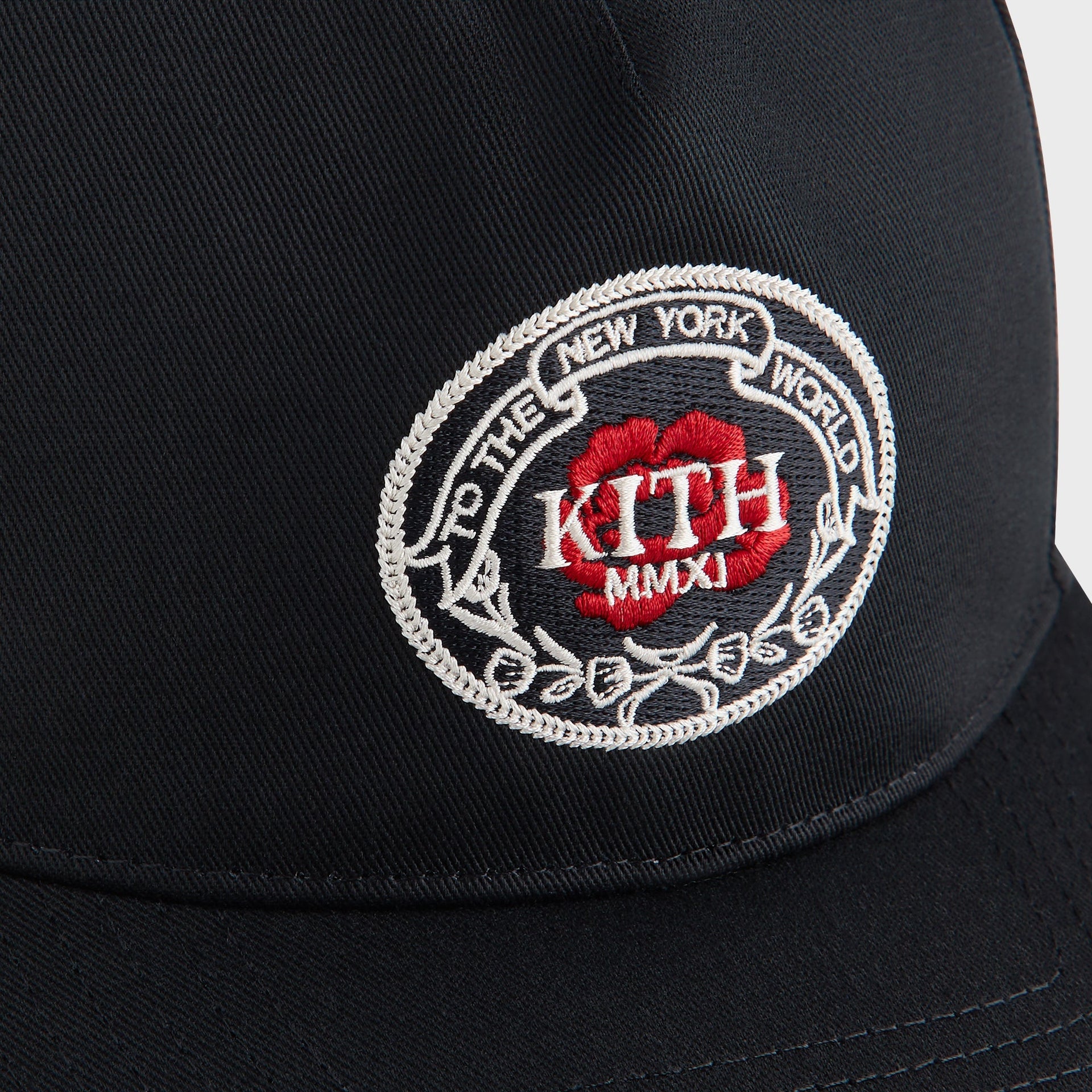 Kith Twill Bay Low Pinch Crown Snapback - Black - PH