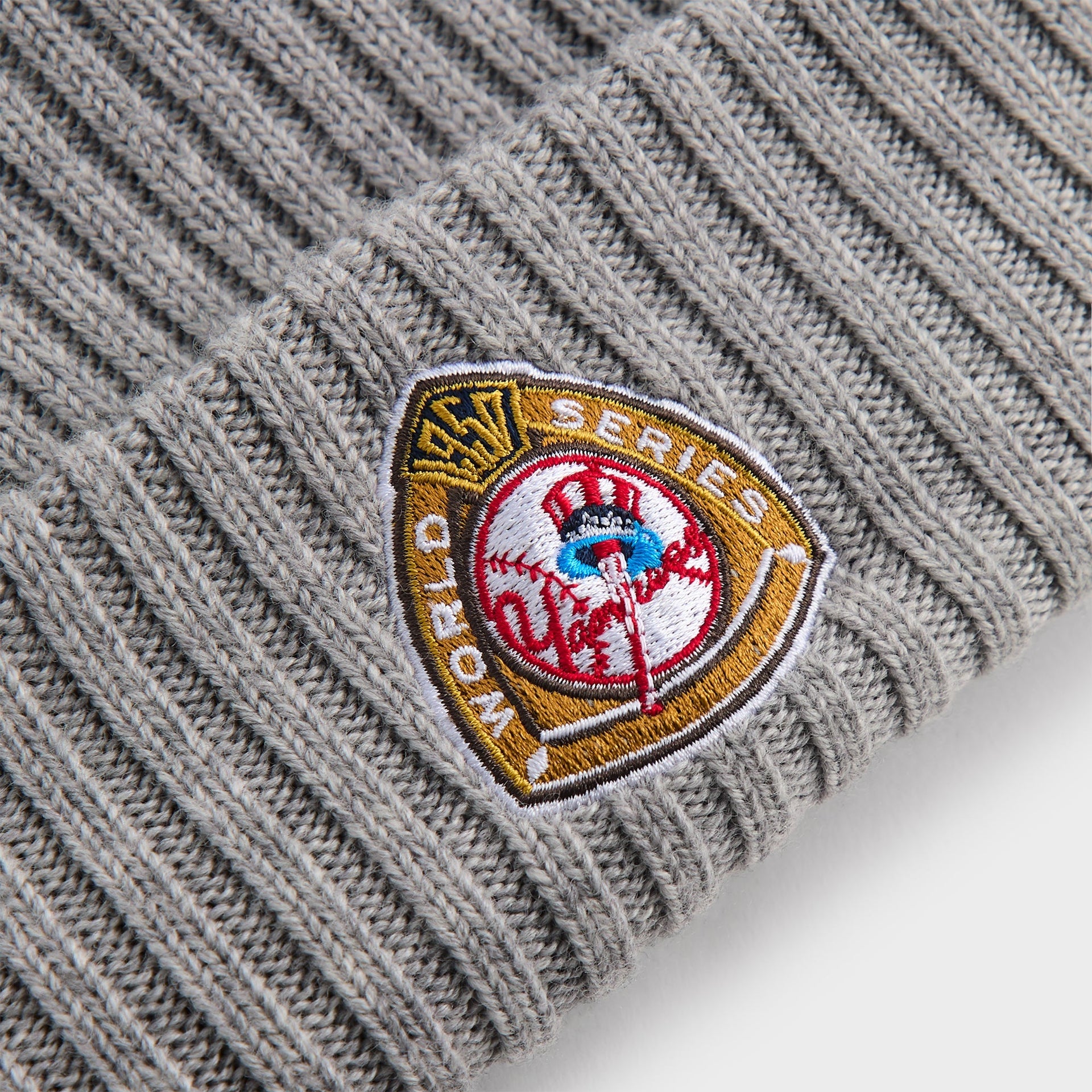Kith & New Era for the New York Yankees Merino Knit Beanie - Light Heather Grey - PH