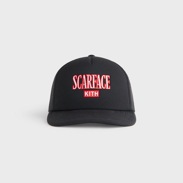 帽子 Kith For Scarface Poly Foam Nolan CAP Kith for Scarface Poly Foam Nolan Trucker Hat - Black