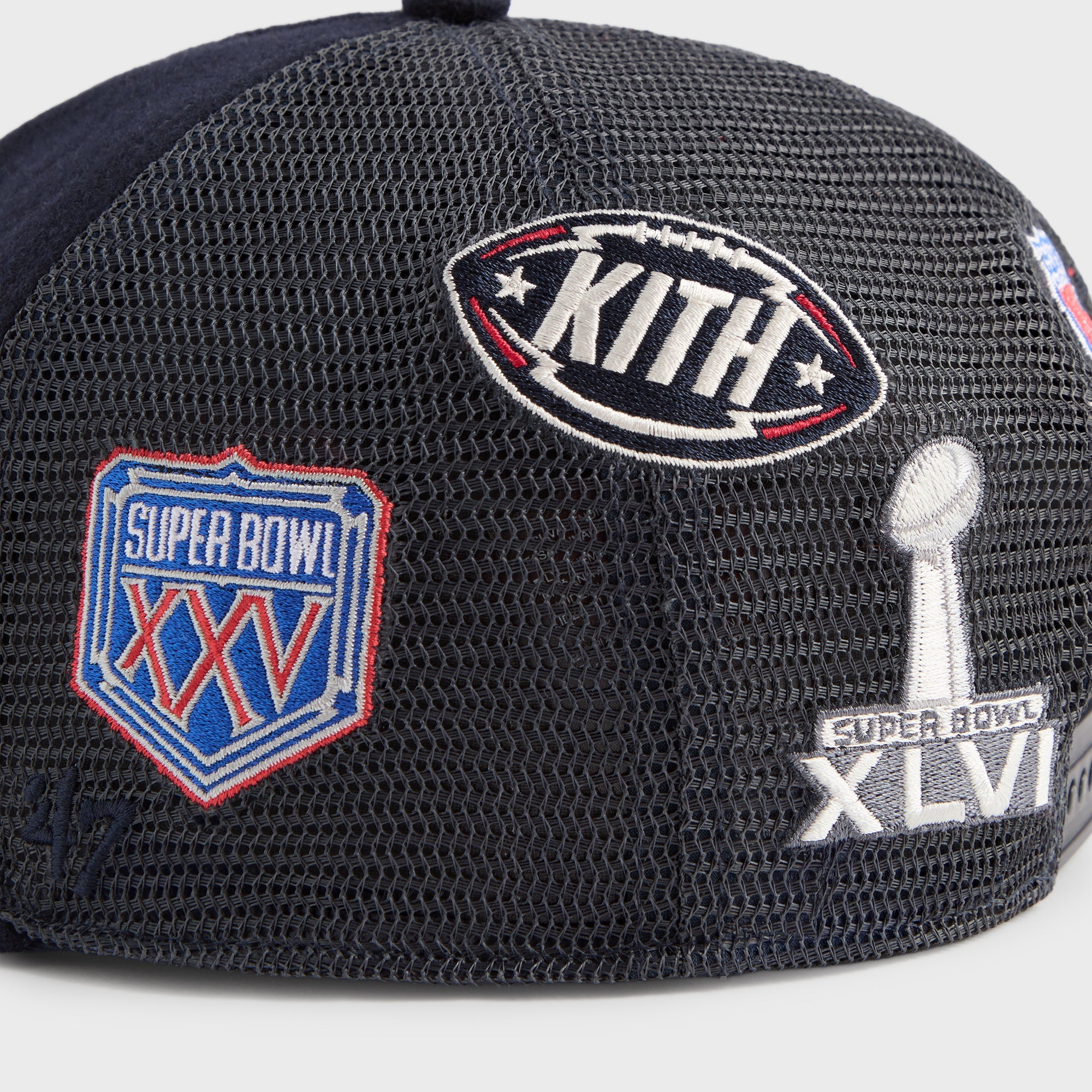Kith & '47 for the NFL New York Giants Wool Hitch Trucker Hat - Noctur