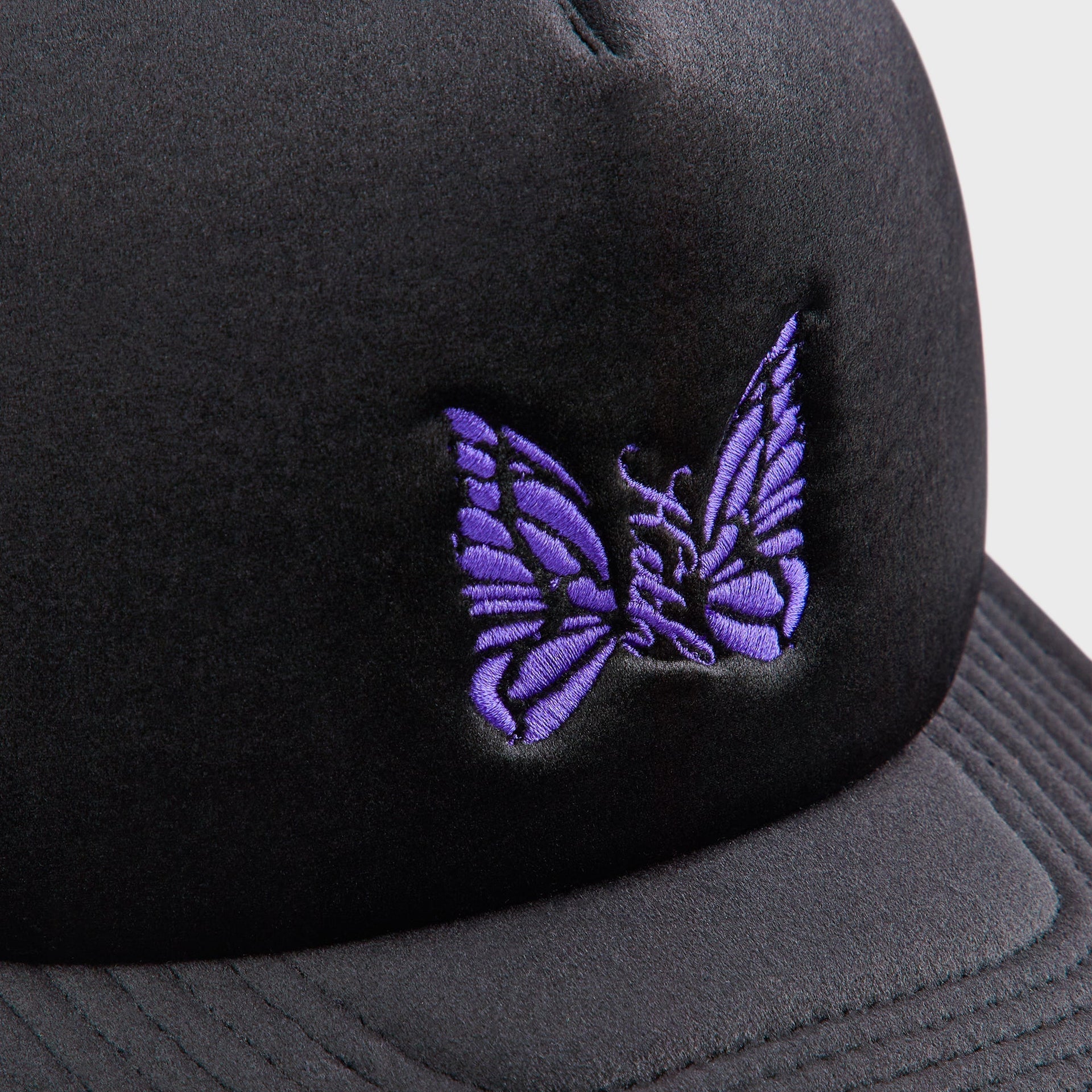 Kith for Needles Velour Nolan Trucker Cap - Black - PH