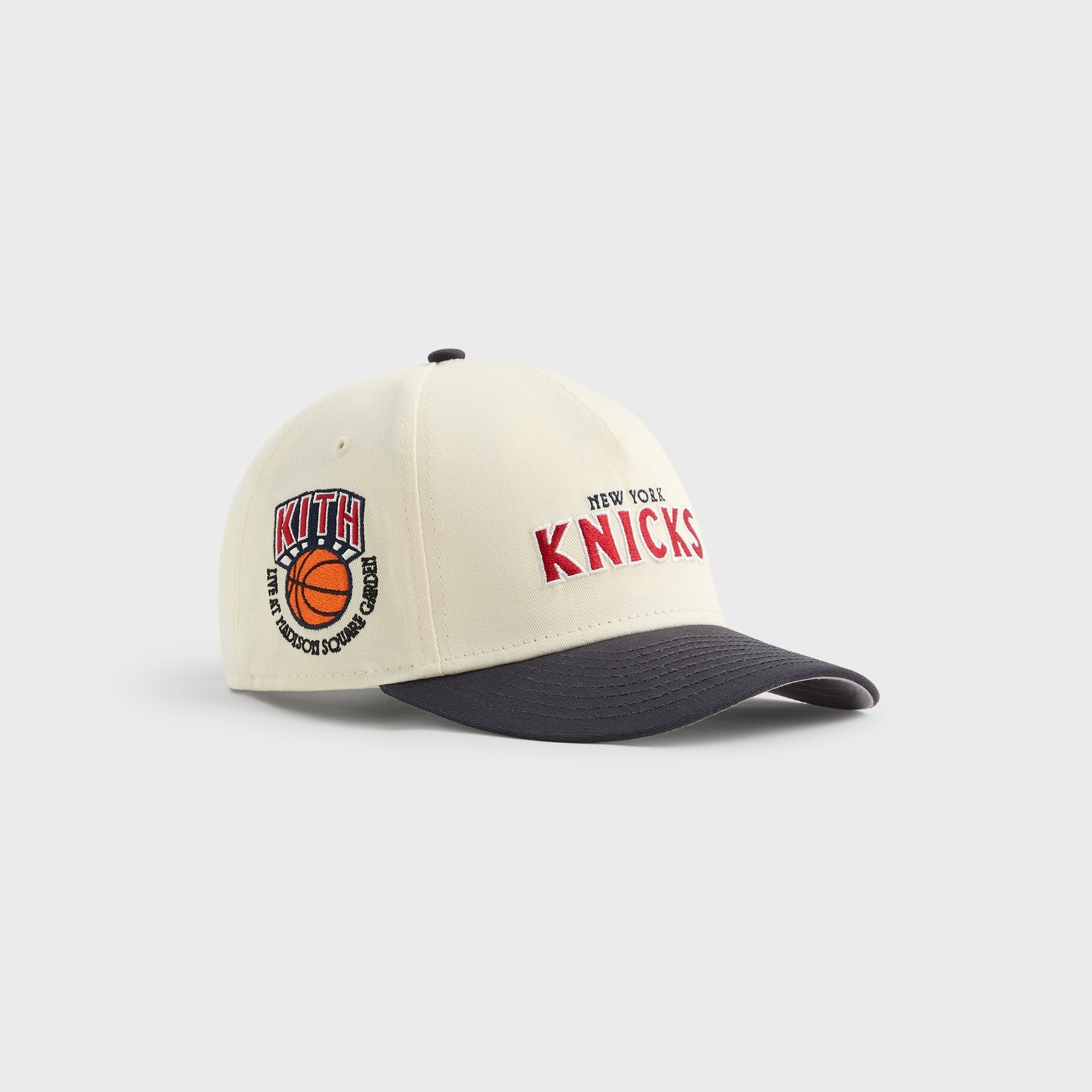 Kith & New Era for the New York Knicks Twill 9FORTY M Crown Snapback - Sandrift - PH