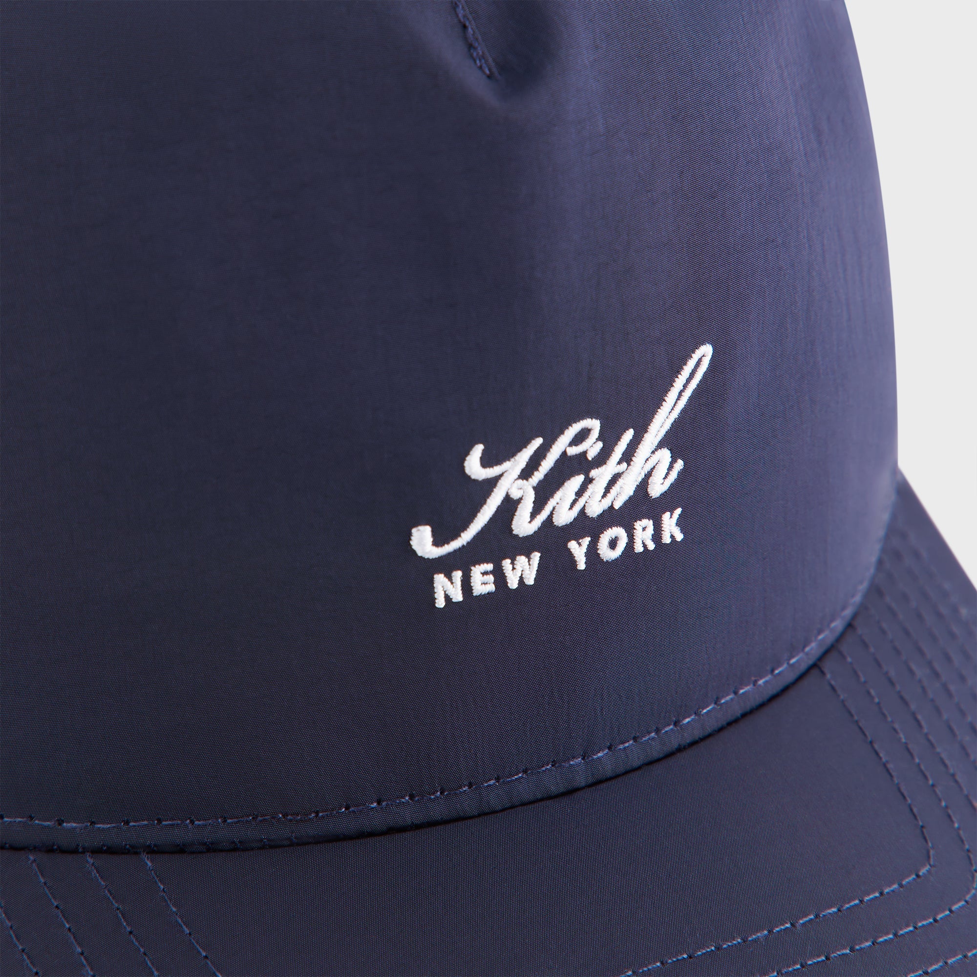 新品 KITH キス ヘリンボーン キャップ グレー スクリプトロゴ Kith Script Wrinkle Nylon Bay Low Pinch Crown Snapback - Nocturnal