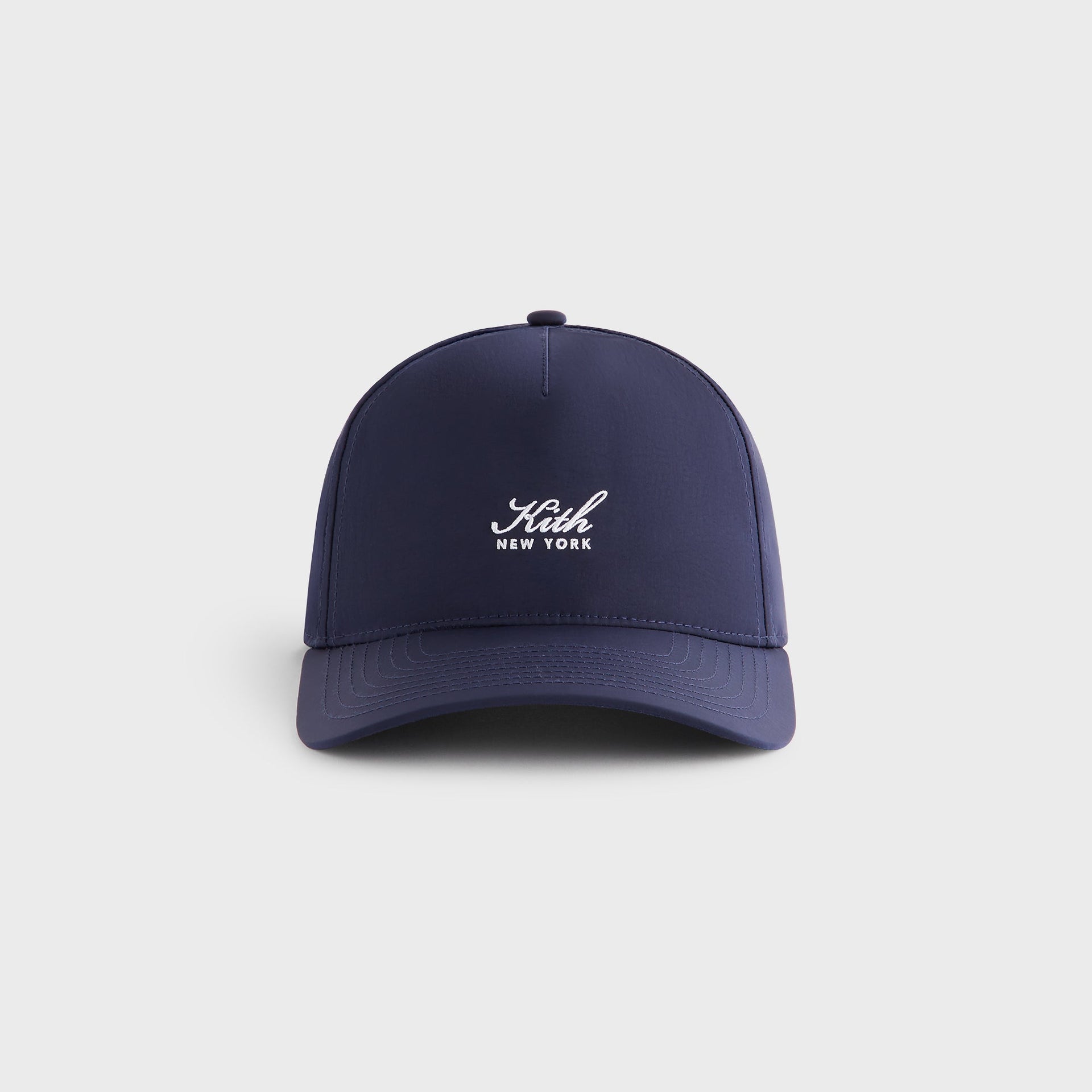 Kith Script Wrinkle Nylon Bay Low Pinch Crown Snapback - Nocturnal