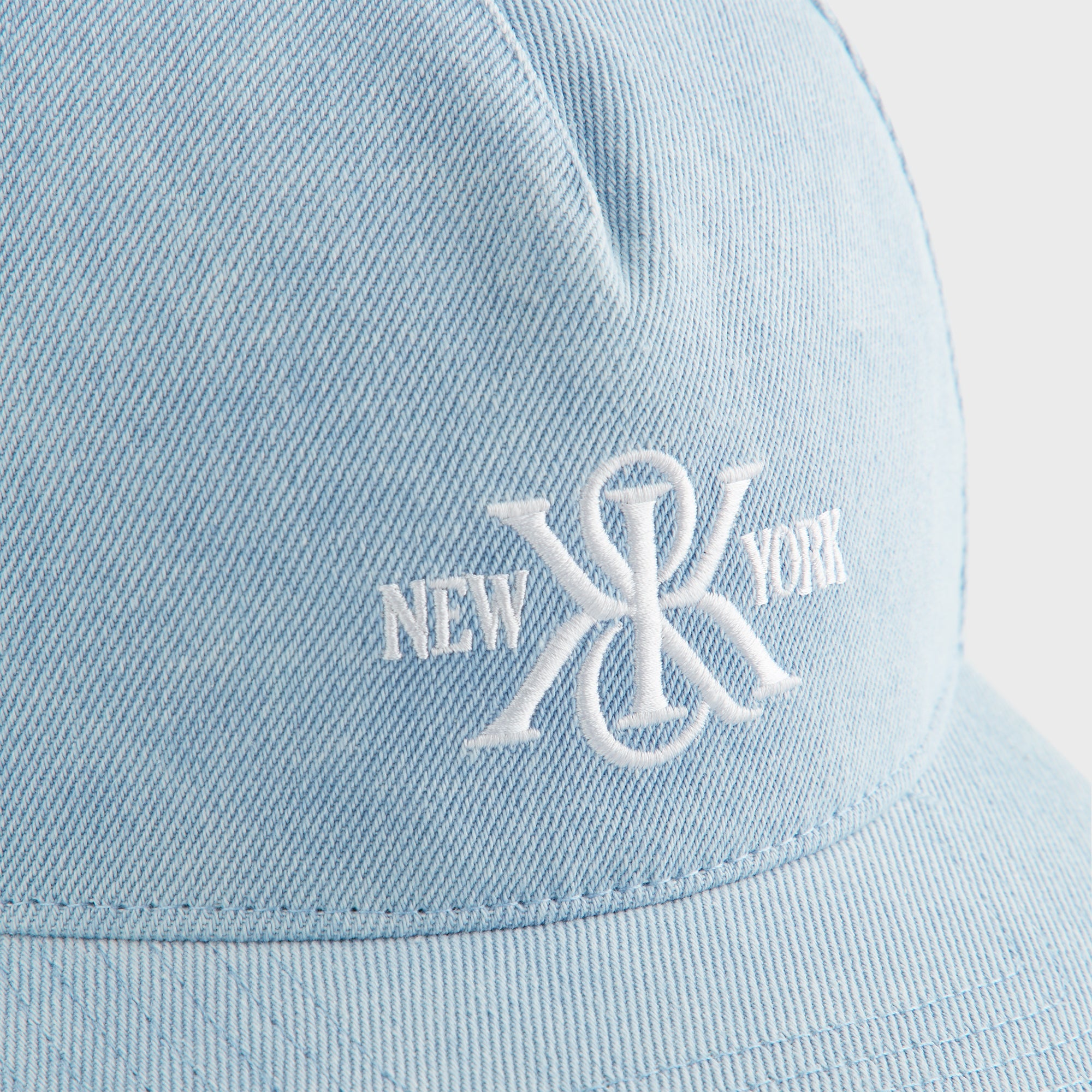 Kith K&K New York Denim Bay Low Pinch Crown Snapback - Light Indigo