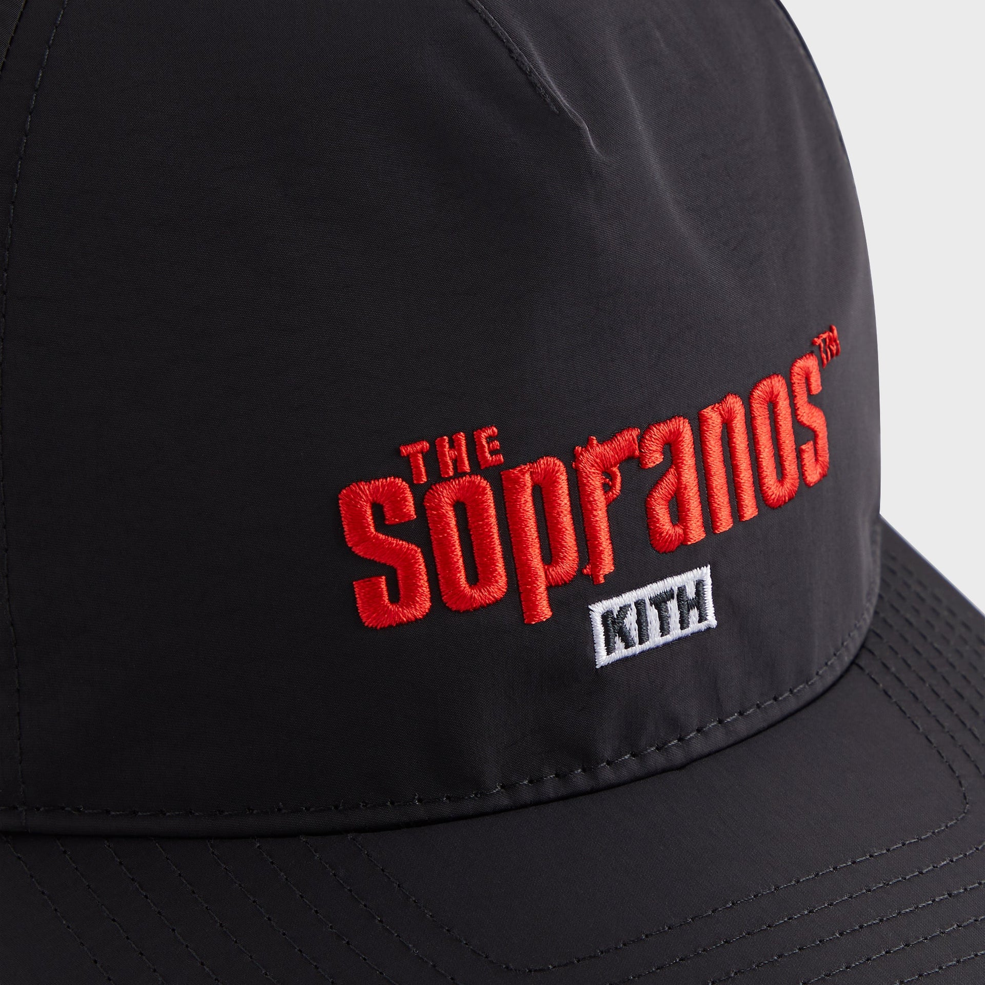 Kith for The Sopranos Nylon Bay Low Pinch Crown Snapback - Black